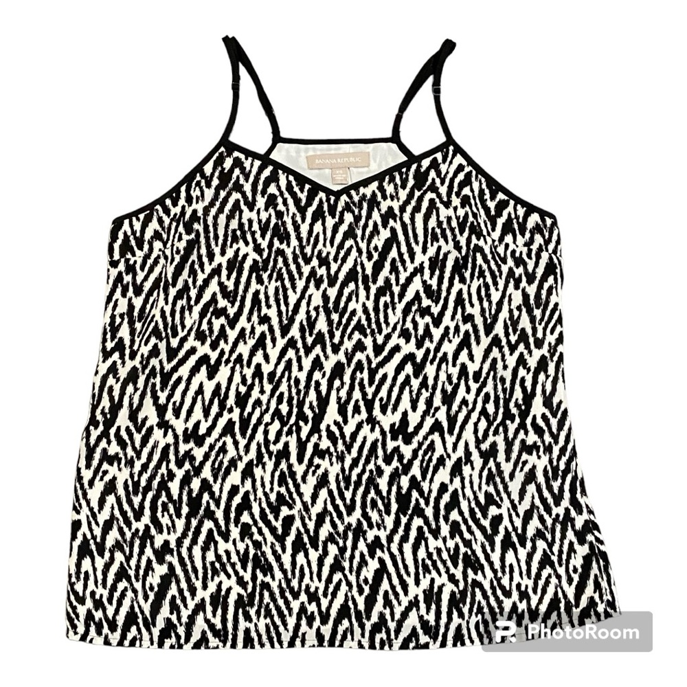 Banana Republic zebra animal print flowy tank